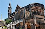 Tanzanie, Zanzibar, Stone Town. L'église anglicane de la cathédrale du Christ avait sa première pierre posée le jour de Noël 1873