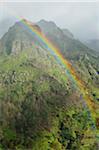 Rainbow over Mountains at Encumeada, Madeira, Portugal