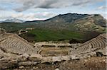 Roman Theatra, Ségeste, Sicile, Italie