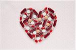 Pills in Heart Shape