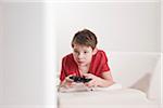 Teenage Boy Playing Video Games, Mannheim, Baden-Wurttemberg, Germany