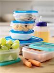 Lunch Foods in Reusable Containers