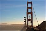 View of Golden Gate Bridge from North Vista Point, San Francisco, California, USA