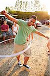 Teenager Hanging Out at Drive-In Theater