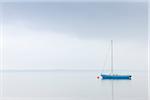 Sailboat on Lake Chiemsee, Bavaria, Germany