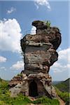 Burg Drachenfels halten, Ruinen, Busenberg, Pfaelzerwald, Rheinland-Pfalz, Deutschland