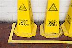 Caution wet floor signs