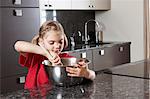 Girl with mixing bowl