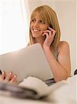 Young woman with Tablet PC in  bed