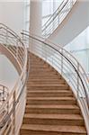 Staircase in Getty Center Museum, Los Angeles California, USA