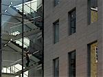 28 Dorset Square, Marylebone, London. Redeveloped block and stairwell. Architects: John McAslan and Partners