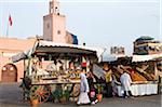 Fruits fournisseur, Djemaa el Fna, Marrakech, Maroc