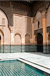 Patio de la Medersa Ben Youssef, Marrakech, Maroc