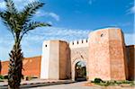 Porte de la ville et ses remparts, Marrakech, Maroc