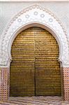 Porte dans le Souk, Marrakech, Maroc