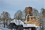 Château ruine, Waldau, Titisee-Neustadt, Bade-Wurtemberg, Allemagne