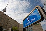 Germany, Berlin, Alexanderplatz subway entrance