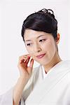 Close-Up View Of Traditional Japanese Woman