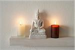 Buddha Statue and Candles