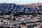 View of San Francisco Neighbourhoods From Excelsior District, California, USA
