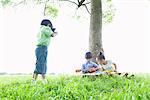 Friends Enjoying Together in Park