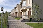 Footpath in new housing development