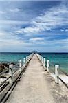 Dock und Salang Beach, Pulau Tioman, Pahang, Malaysia