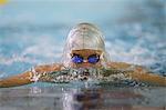 Swimmer swimming breaststroke