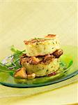 chanterelle mushroom potato cakes