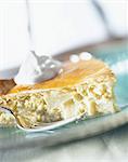 Birne und Ziegen-Käse-Kuchen