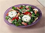 Lamb's lettuce salad with fromage frais