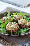 Mushrooms stuffed with Gorgonzola