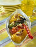 Marinated peppers with anchovies