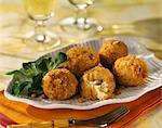 Rice and cheese fried balls