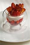 Dessert aux fraises