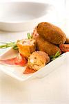 Chicken and ham croquettes