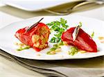 Red peppers stuffed with anchovies