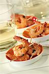 Gambas with garlic and pepper