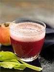 Beetroot,apple and celery smoothie