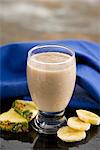 Pineapple,coconut and banana milkshake