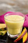 Banana,mango and pineapple milkshake