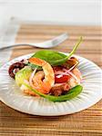 Shrimp,octopus and mussel salad