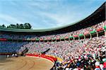 Spectators at Bullring, Fiesta de San Fermin, Pamplona, Navarre, Spain