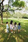 Children Standing In Park