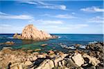 Australia, Western Australia, Leeuwin-Naturaliste National Park.  Sugarloaf Rock at Cape Naturaliste.