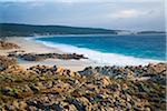 Australia, Western Australia, Leeuwin-Naturaliste National Park, Injidup.  Rugged coastline at Injidup.