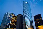 View of La Defense, the main business district of Paris, France