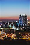 Vue du centre-ville de Maputo au coucher du soleil, Maputo, Mozambique