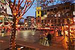 Bars en plein air et restaurants dans Melrose Place, Melrose, Johannesburg, Gauteng, Afrique du Sud