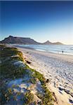 View of Table Mountain from Milnerton beach, Cape Town, Western Cape, South Africa